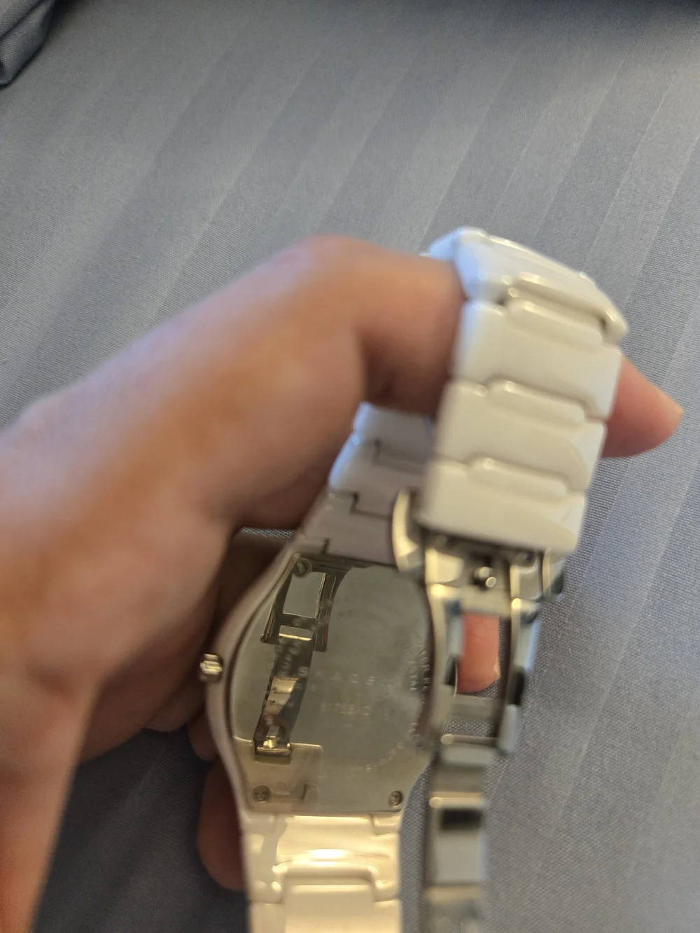 Skagen Ceramic White Crystal Accent Watch